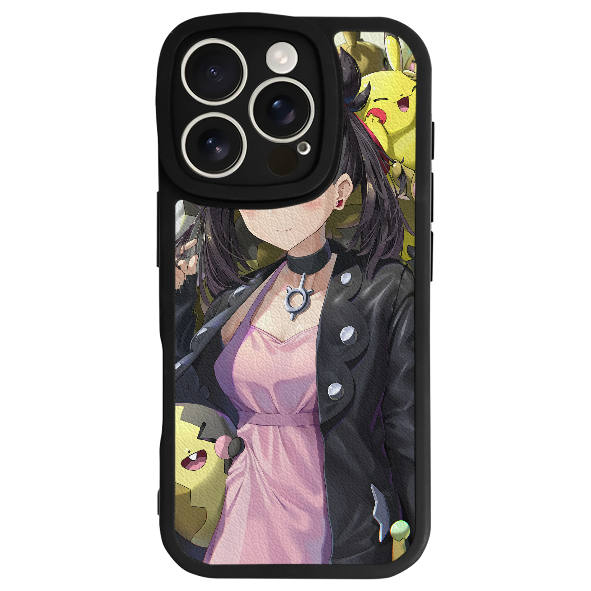 （画像用） ポケットモンスター Pokémon 【iPhone 16シリーズ対応】シリコンスマホケース（レザー調） 材質：シリコン